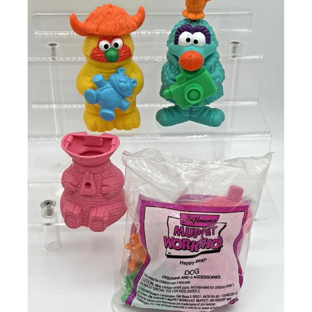 Vintage 1994 McDonald's‎ Happy Meal Toys Jim Henson Muppet Workshop mix lot